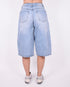 cross waist stretch jort