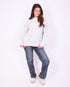 fluffy sweater light grey