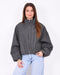checkered bomber windjacket black