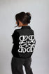 Priority monogram windjacket black