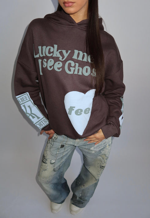 lucky me hoodie grey/denim