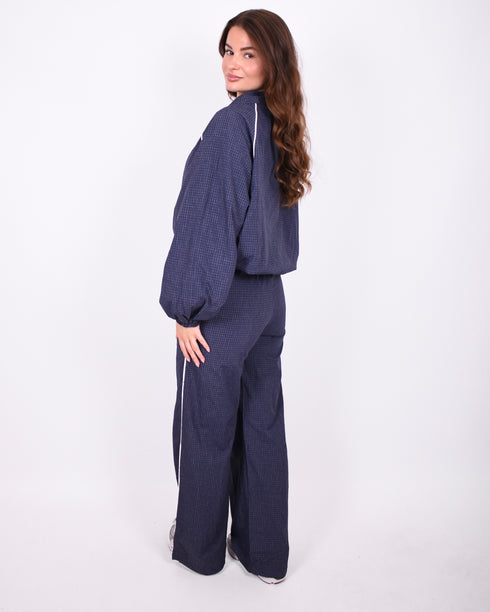 Jenna checkered jacket navy