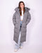 Maxi puffer coat grey
