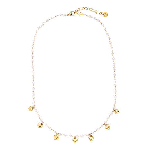 Pearl heart necklace