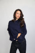 Priority Distressed logo longsleeve navy