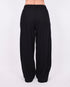 linnen stripe pants black