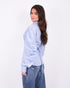striped balloon blouse blue