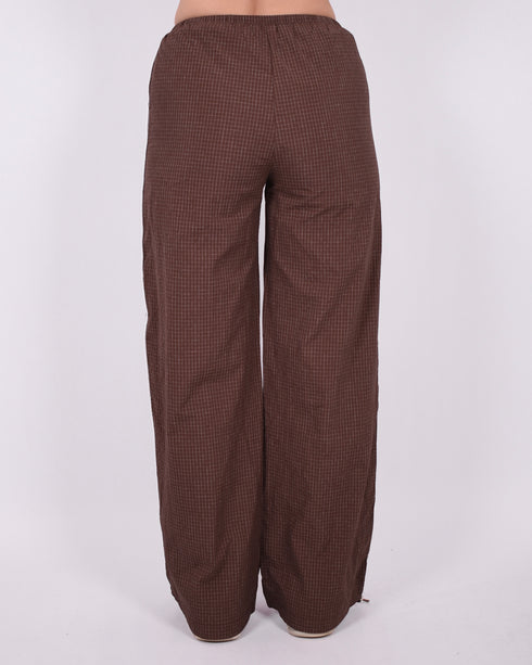 Jenna checkered pants Brown