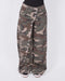 camo button jeans