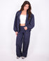 Jenna checkered jacket navy
