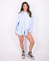 balloon short light blue