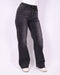 studs wide leg stretch jeans dark grey