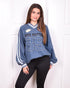 Denim longsleeve jersey