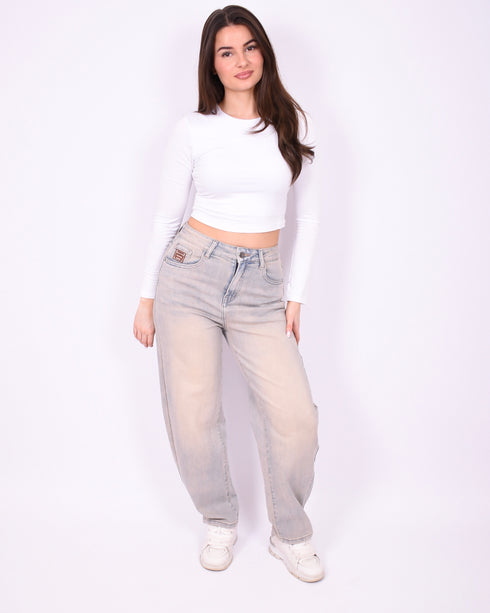 petit vintage washed balloon jeans