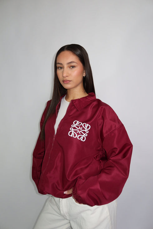 priority monogram windjacket bordeaux