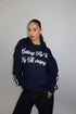priority getting fly zip hoodie navy