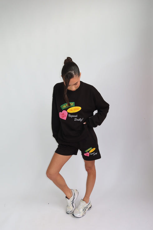 priority loved two piece black