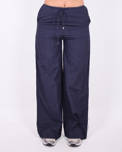 Jenna checkered pants navy
