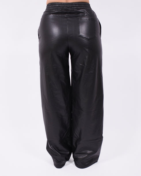 Leather pants black