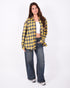 Double waist stretch jeans vintage blue
