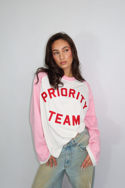 Priority team longsleeve pink