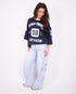 Cargo Wide leg stretch jeans blue