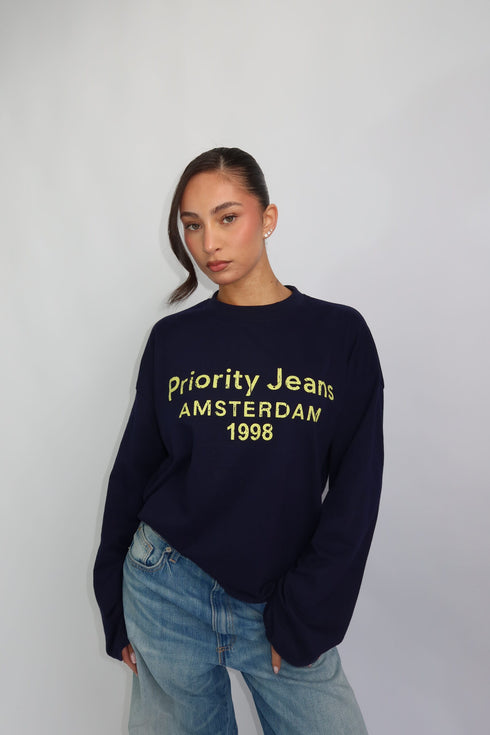 priority amsterdam longsleeve navy