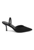 suede kitten heels black