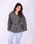 noa checkered blouse black/white