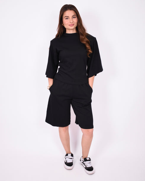 Lounge jort set black