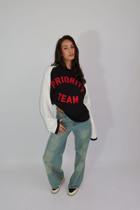 Priority team longsleeve black