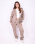 Redefined zip up hoodie taupe