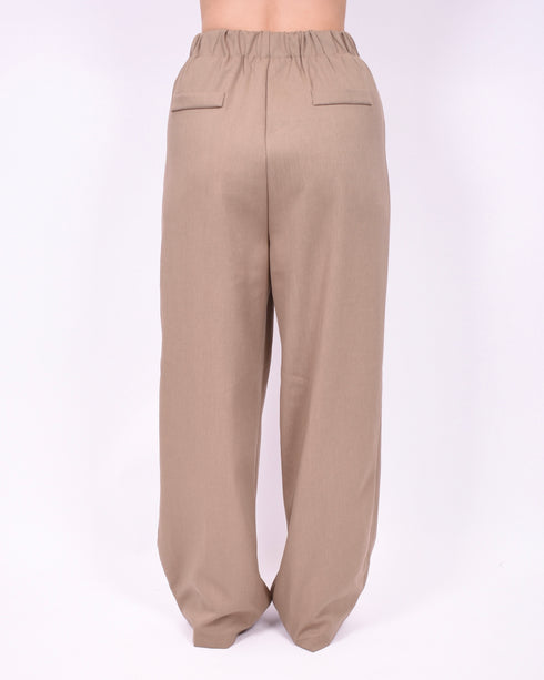 stretch pantalon beige