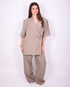Tall stretch pantalon taupe