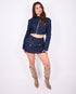 gina denim set dark blue