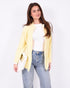 striped knit vest yellow