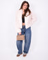 fluffy coat creme