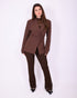 strass snatch blazer brown
