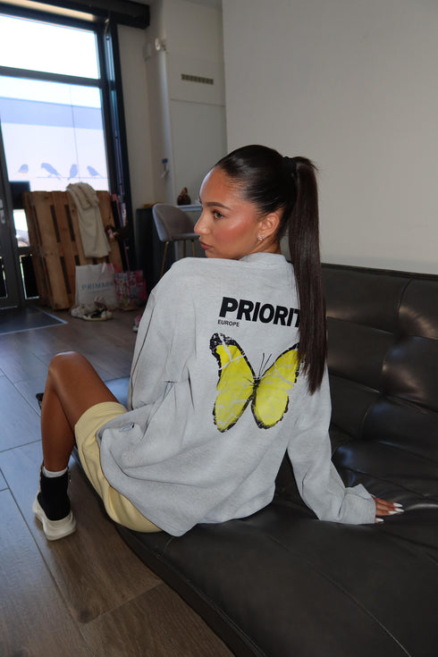 Priority butterfly yellow/grey