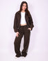 jacky striped pants brown