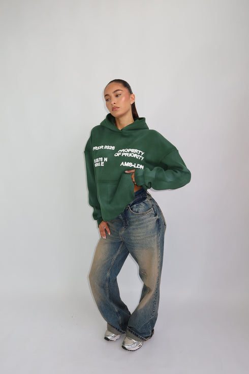 priority AMS-LDN hoodie green
