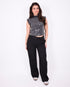 foldover pantalon black