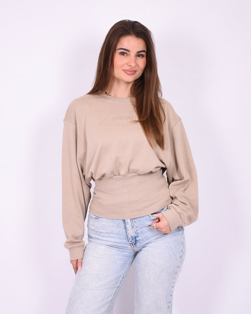 Redefined snatch sweater taupe