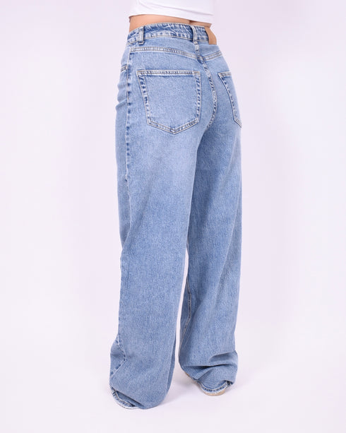 baggy tall stretch jeans blue