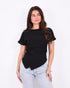 ivana draped top black
