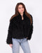 fluffy coat black