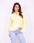 Button knit sweater yellow