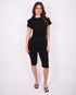 stretch capri black