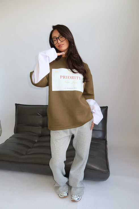 priority x tokyo layered longsleeve green