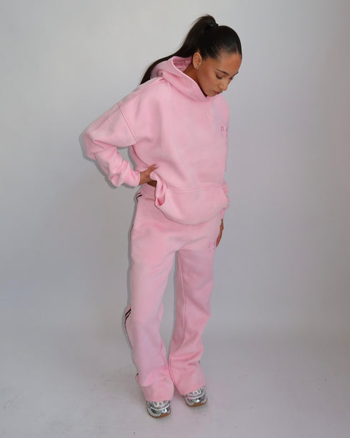 priority washed tracksuit pink
